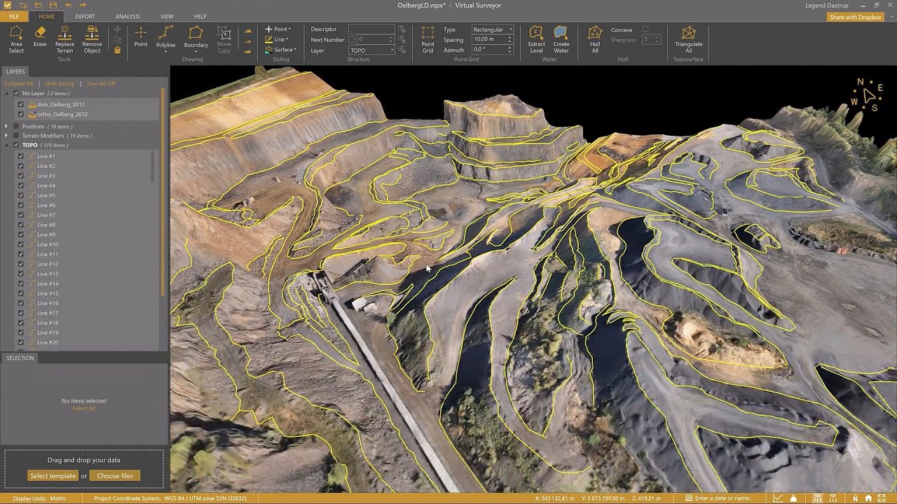 🪨 Need a fast way to create a line survey in a quarry?