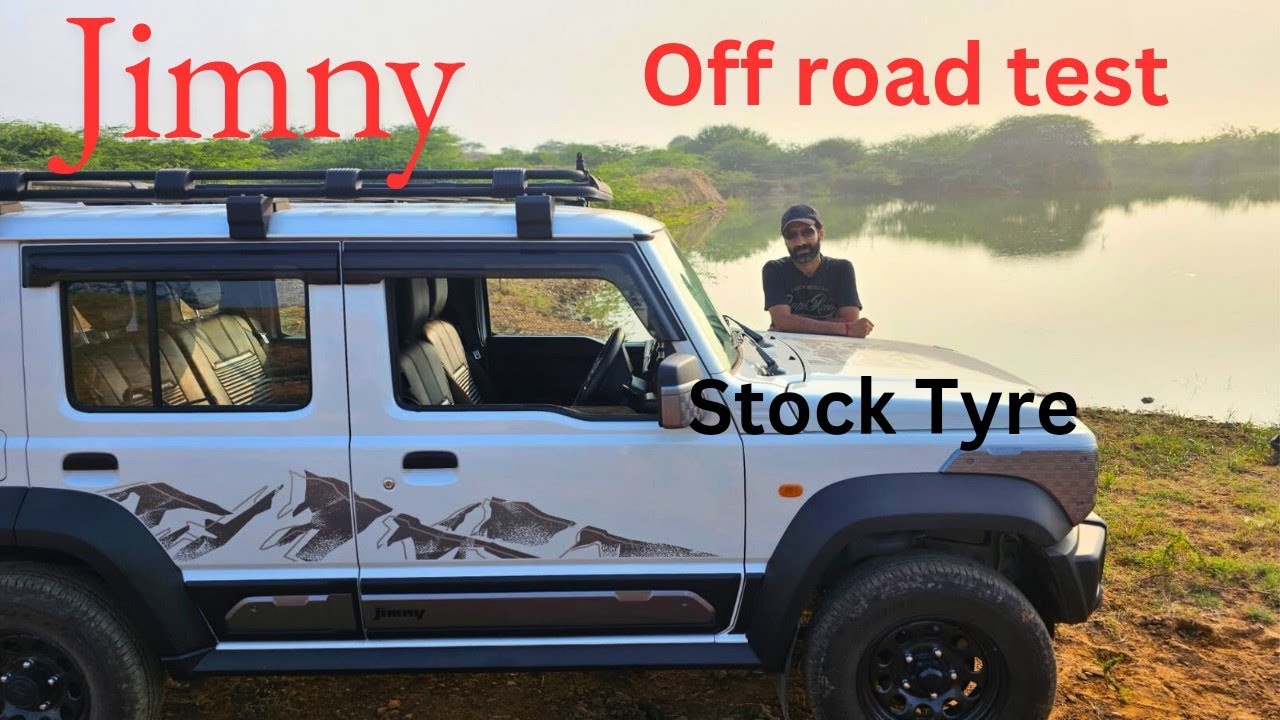 Maruti Jimny Off road test with stock tyres absolutely no road #jimny #trending #travel #offroad