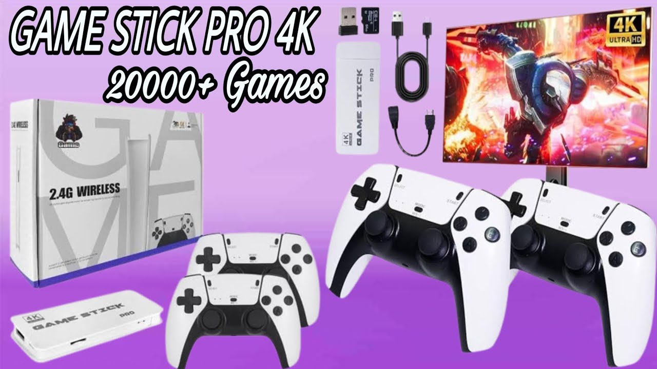 M15 Retro Game Stick Unboxing & Review | Game Stick Pro 4k | 2.4g Game Stick with 20000+ Games 🤯