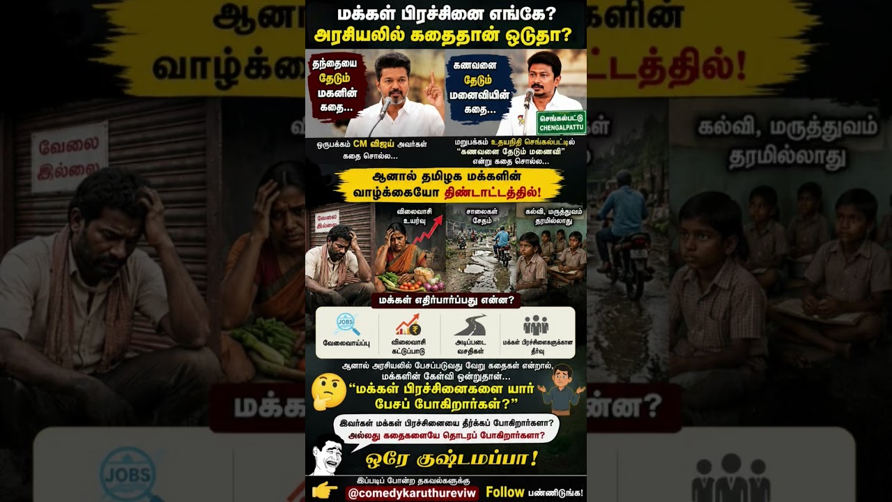 People&rsquo;s Issues or Political Stories? 🤔Who Will Speak for Tamil Nadu&rsquo;s Real Problems?