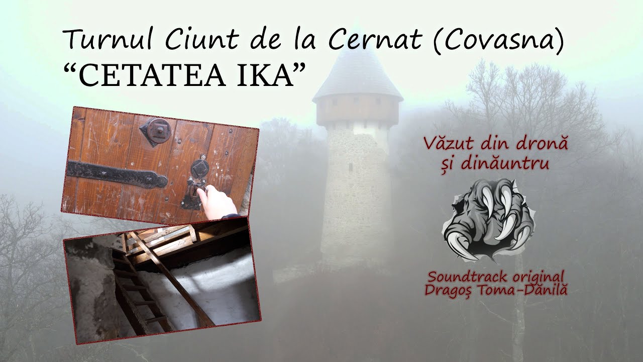 Cetatea Ika / Turnul Ciunt de la Cernat (Covasna) | filmare cu drona și din interior