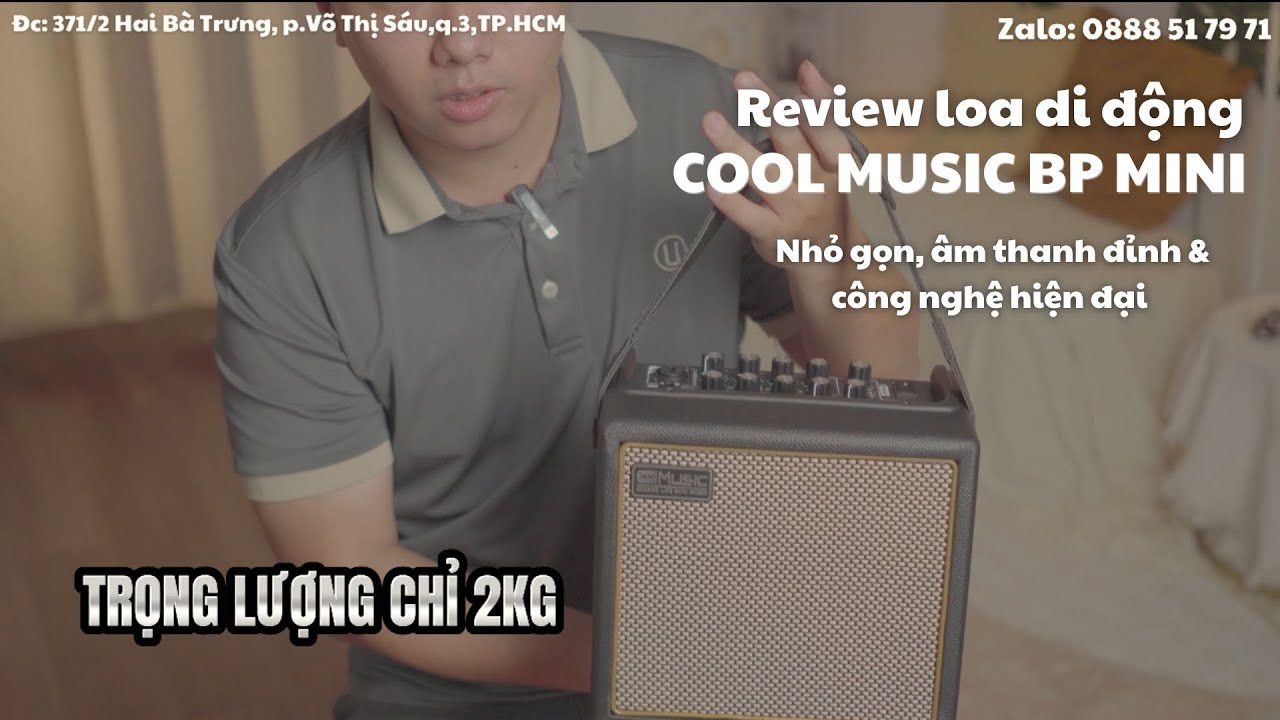 MANG CẢ SÂN KHẤU TRONG BALO VỚI COOLMUSIC BP- MINI - REVIEW LOA #hmusic #review  #music #loa