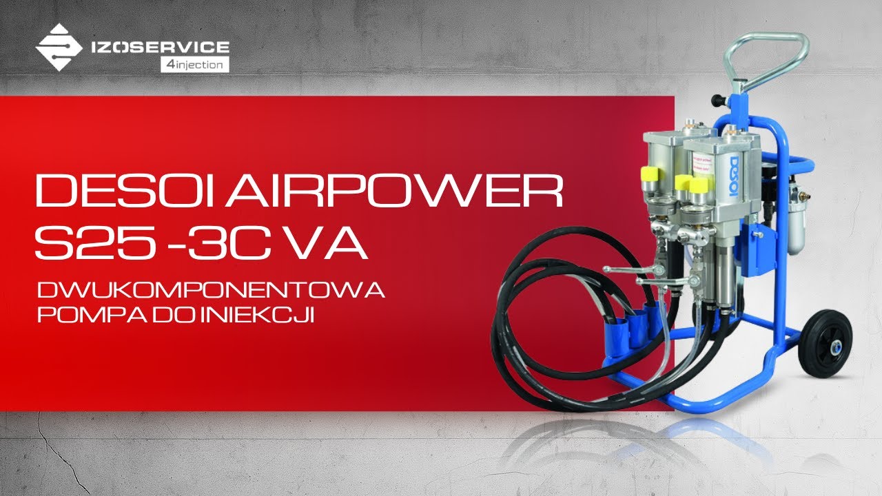 Pompa dwukomponentowa Desoi Air Power S25-3C VA
