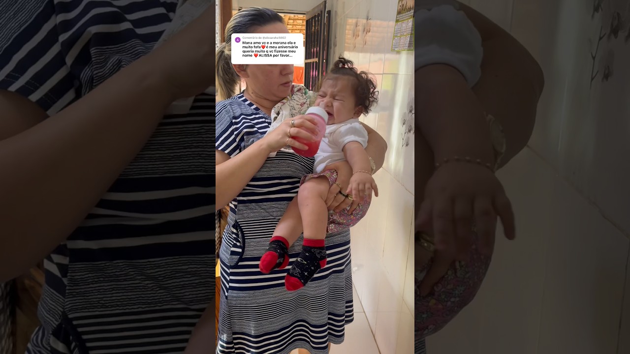 A nen&ecirc; n&atilde;o gosta de mamadeira #ironia