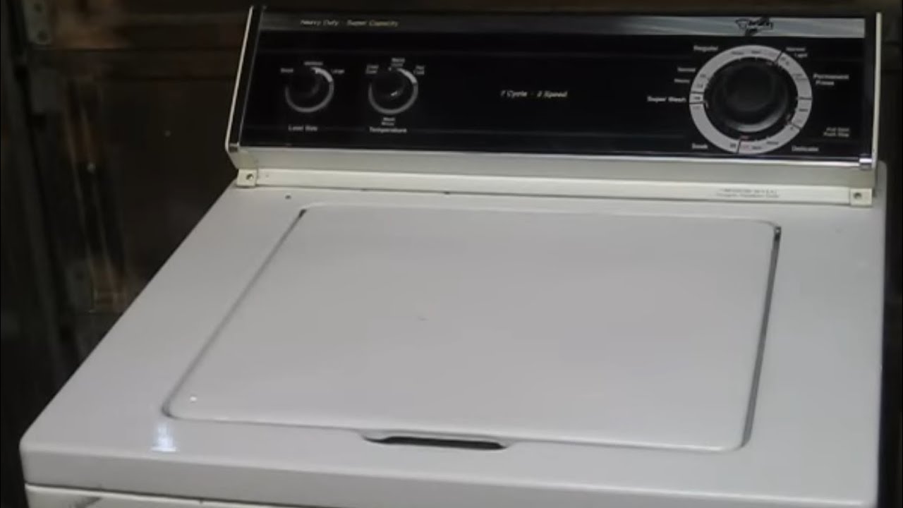 Washer Whirlpool heavy duty large capacity 4,5 Cu. Ft.  (LLR6144BN1) Black clothes