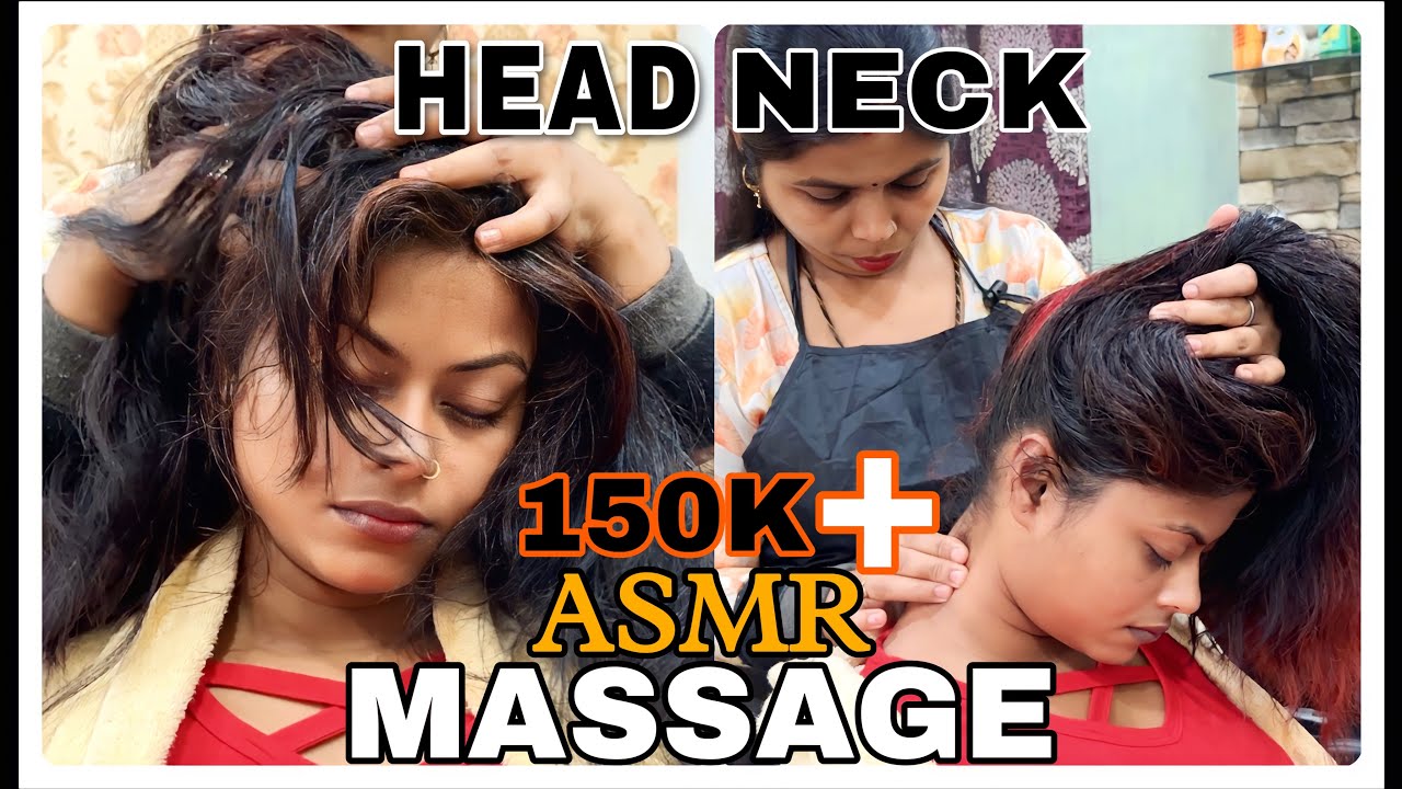 Head & Neck Massage || Stress & Pain Relief And Reduce Insomnia || BeauticiaN DoLL || ASMR #insomnia
