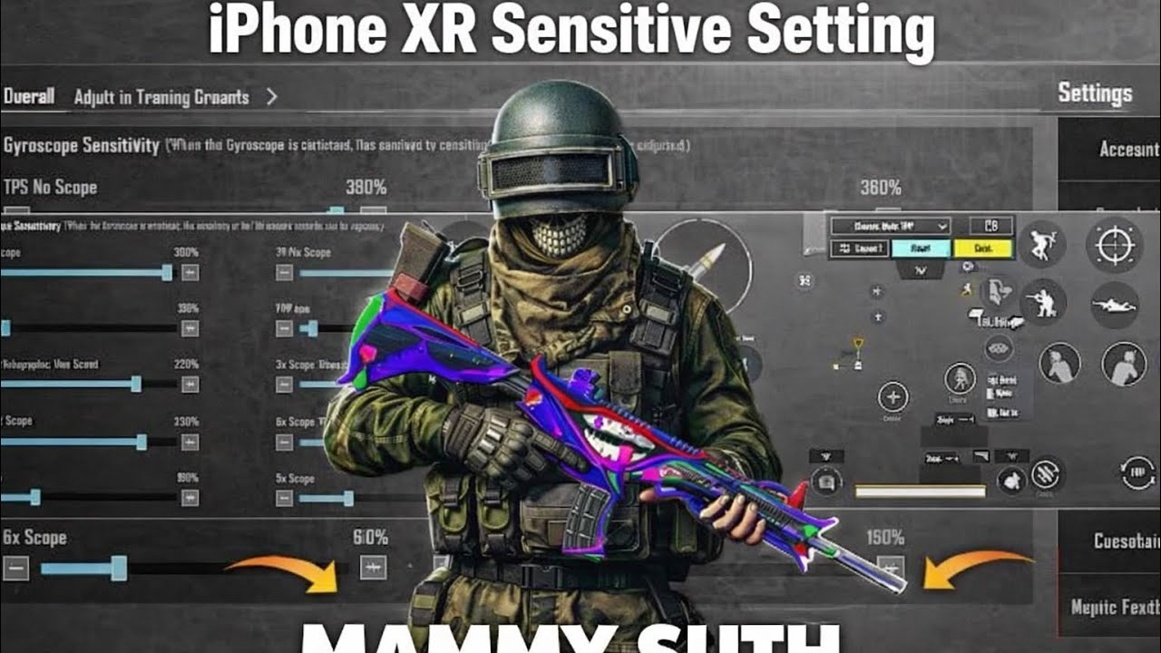 bgmi new sensitive setting video iphone xr 😱😱😱