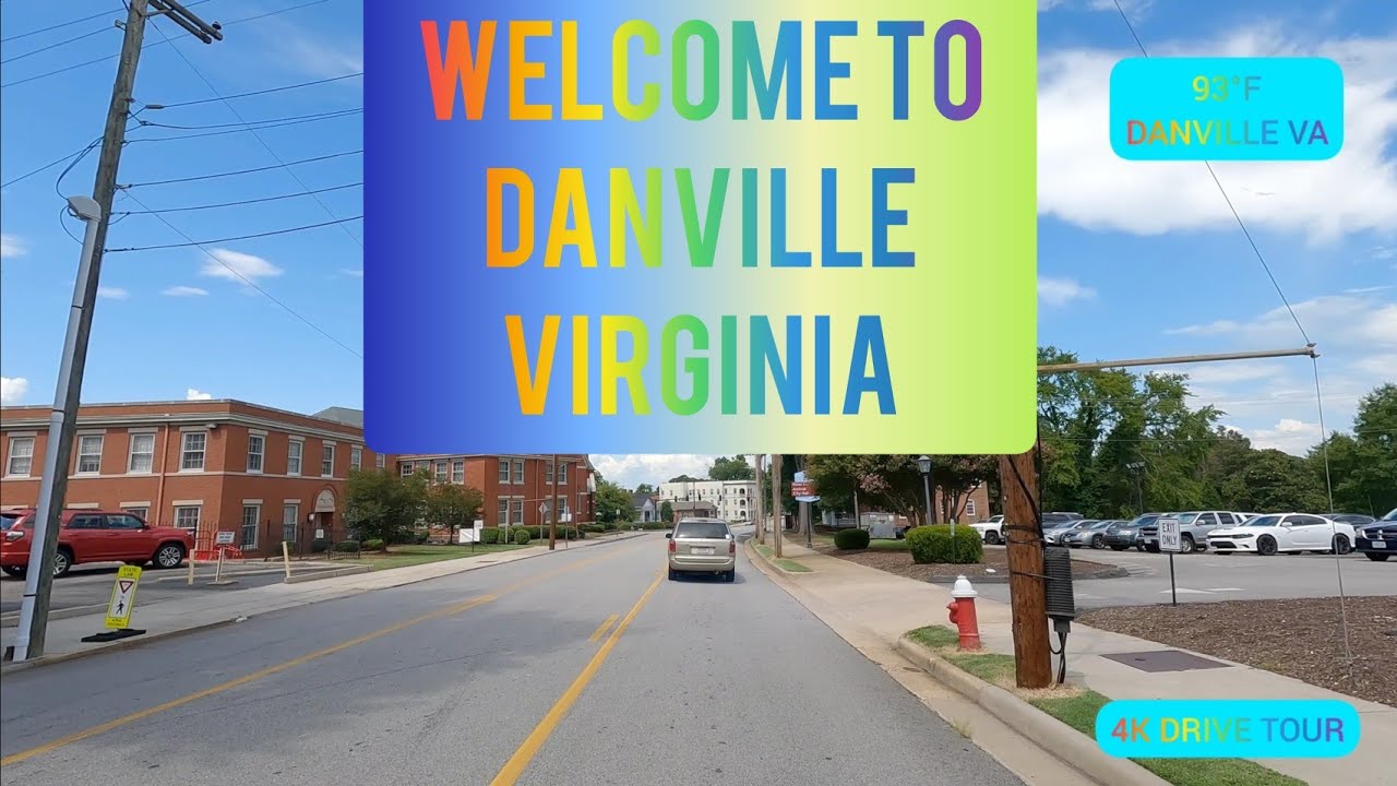 DRIVING DOWNTOWN DANVILLE VA - EXPLORING THE CITY/TOWN OF DANVILLE VIRGINIA 2022