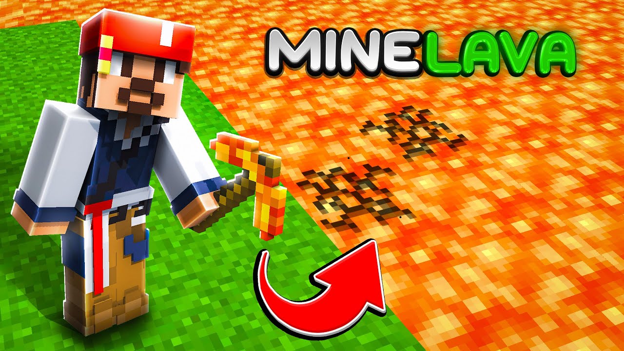 ماینکرافت ولی میتونیم لاوا رو ماین کنیم🤯 | Minecraft