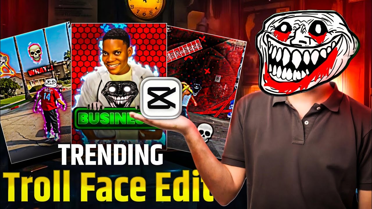 How To Make Viral Troll Face Video In CapCut | ( 100% Monetize💲)