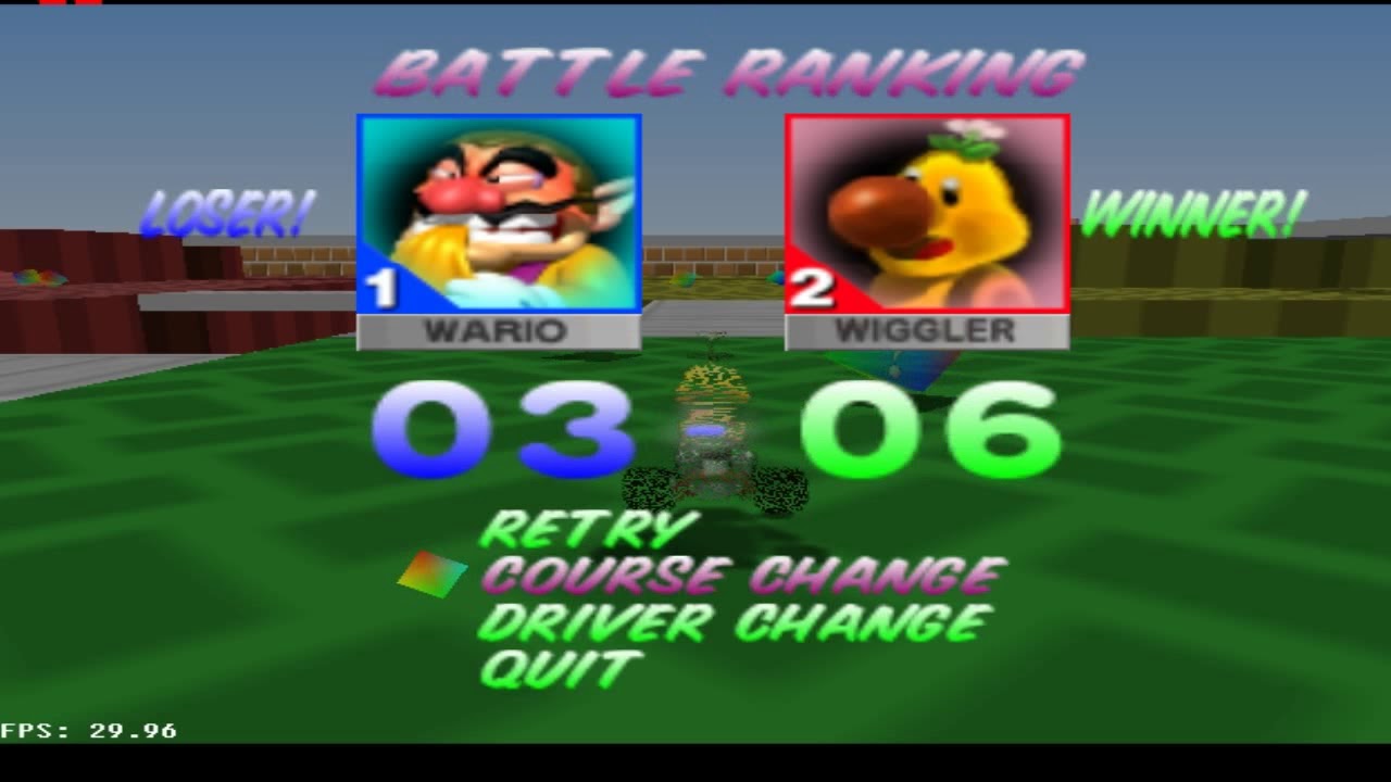 Wiggler  Battle Demonstration - MK64