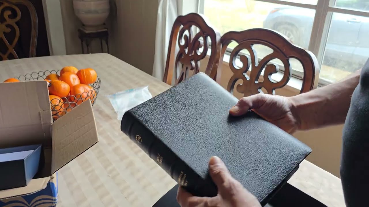 CSB Single-Column Wide-Margin Bible, Holman Handcrafted Collection, Black Premium Goatskin Unboxing