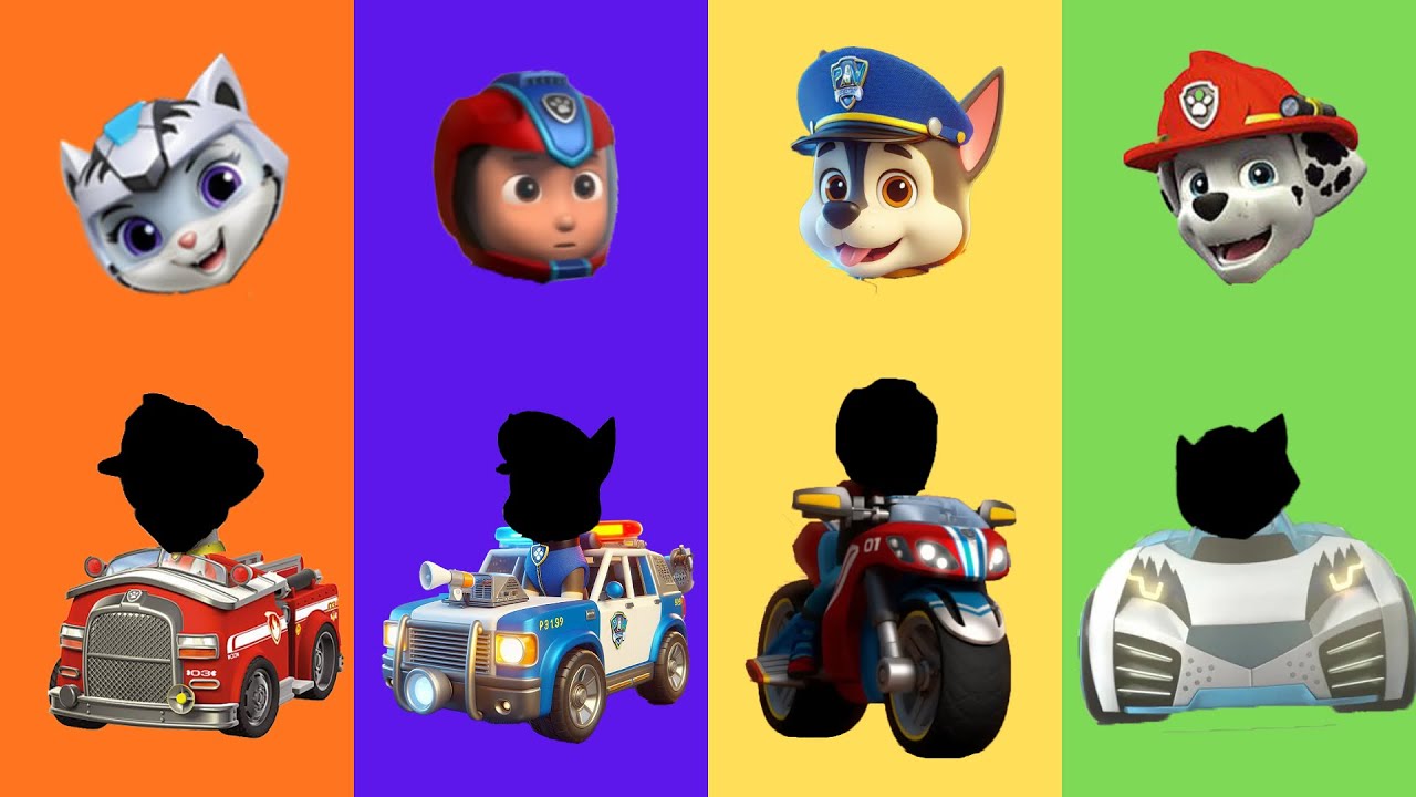 Wrong eyes👀PAW Patrol Cars New Episod Ryder&Rubble&Chase&Rocky-DAME TU COSITA Puzzle Head