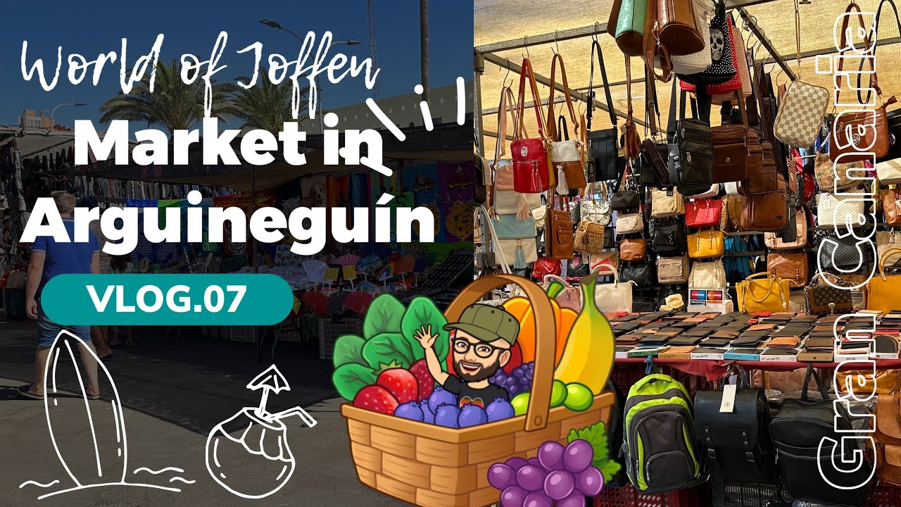 Market in Arguinguin - Gran Canaria - Spain - 4K