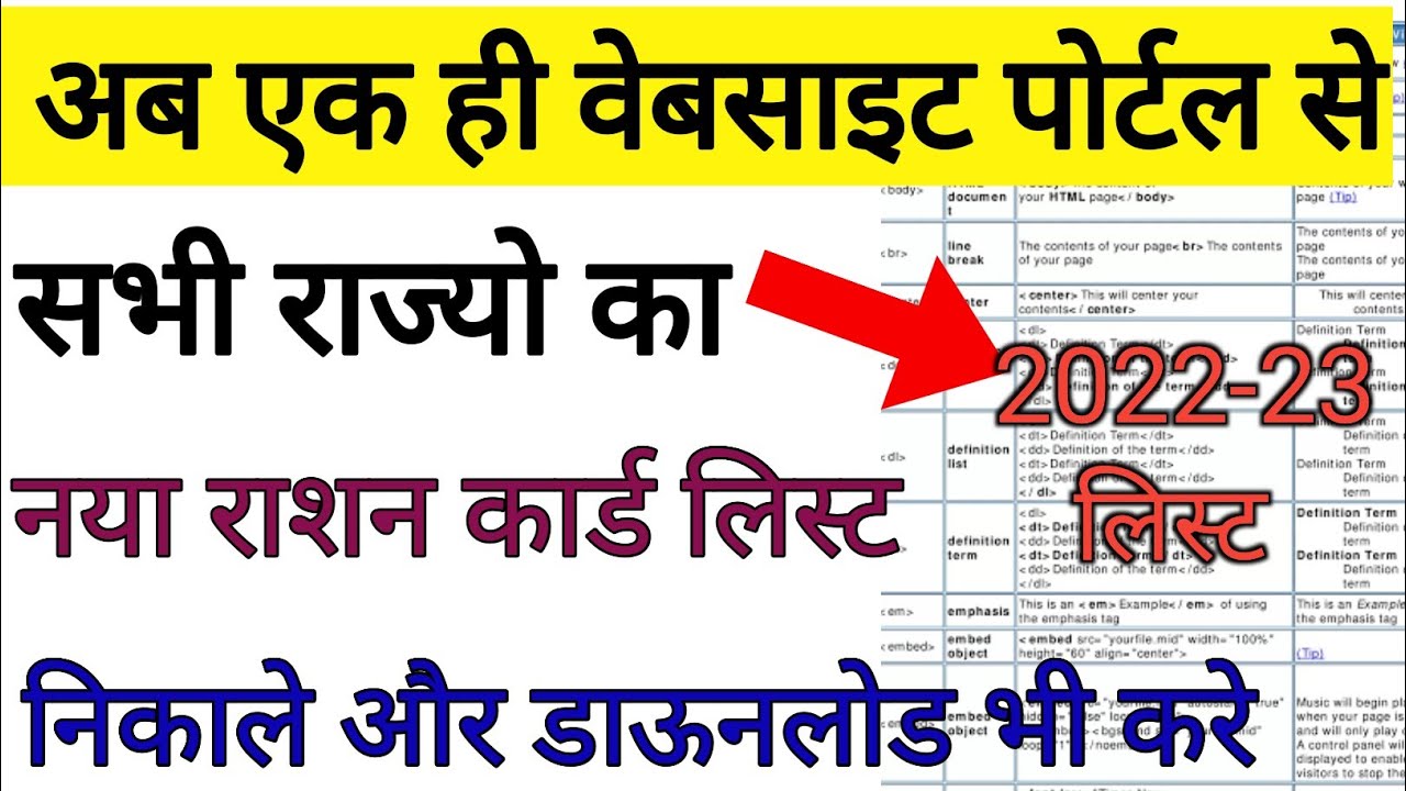 All State New Ration Card List Kaise Nikale | All State New Ration Card Download | Ration Card 2022