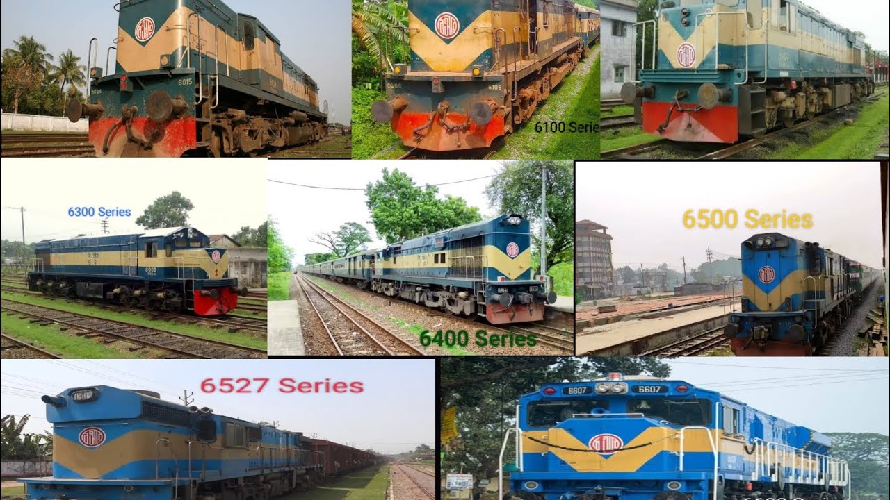 Bangladesh Railway All Broad Gauge Locomotive. 6000 Series To 6600 Series Locomotive.
