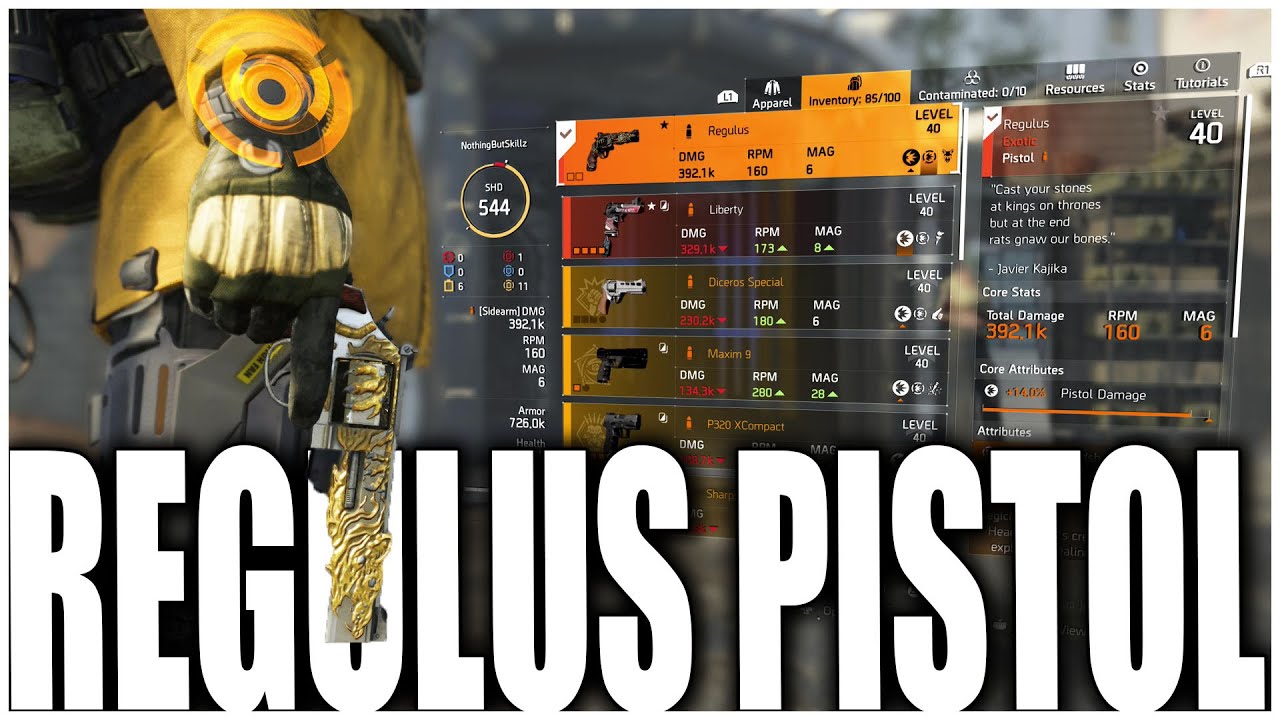 HOW TO GET THE EXOTIC PISTOL THE REGULUS IN THE DIVISION 2 | FULL GUIDE & HOW IT WORKS
