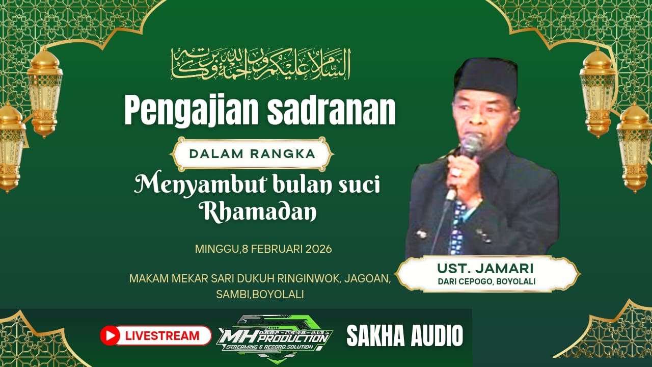 LIVE zikir dan tahlil dalam rangka menyambut bulan Ramadhan 2