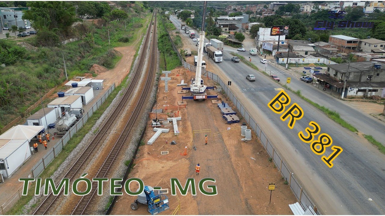 BR 381 - CONSTRU&Ccedil;&Atilde;O de PASSARELA SOMENTE sobre LINHA F&Eacute;RREA!