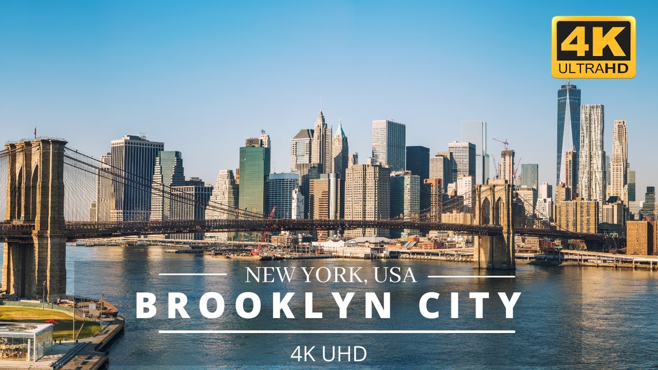 Downtown Brooklyn, New York, USA 🇺🇸 | 4K Drone Footage | Brooklyn bridge park | dji mavic pro