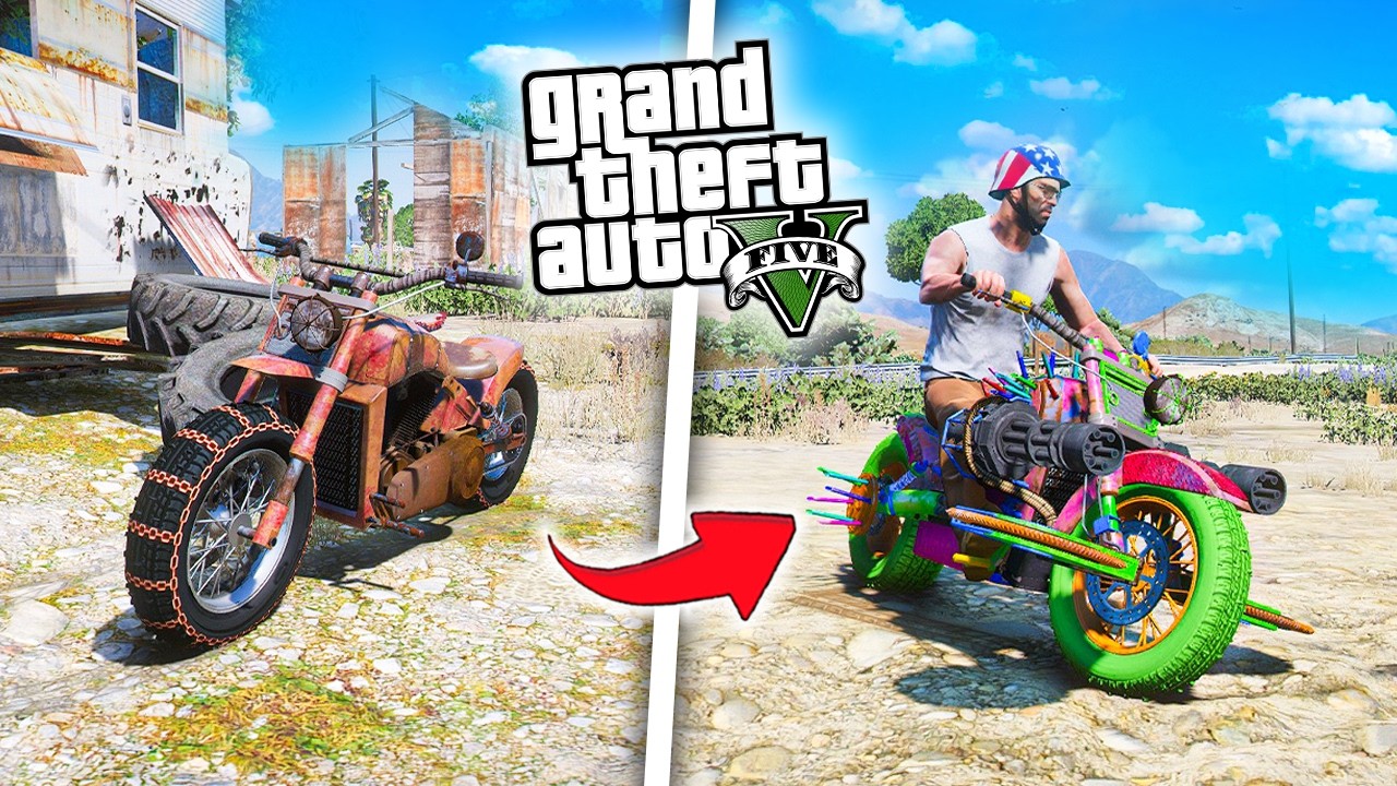 MENCURI & MODIFIKASI MOTOR NPC DI GTA 5! (MOD)