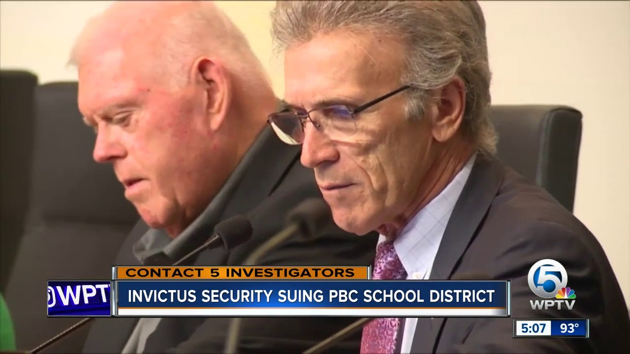 Invictus Security suing Palm Beach County School District for breach of contract