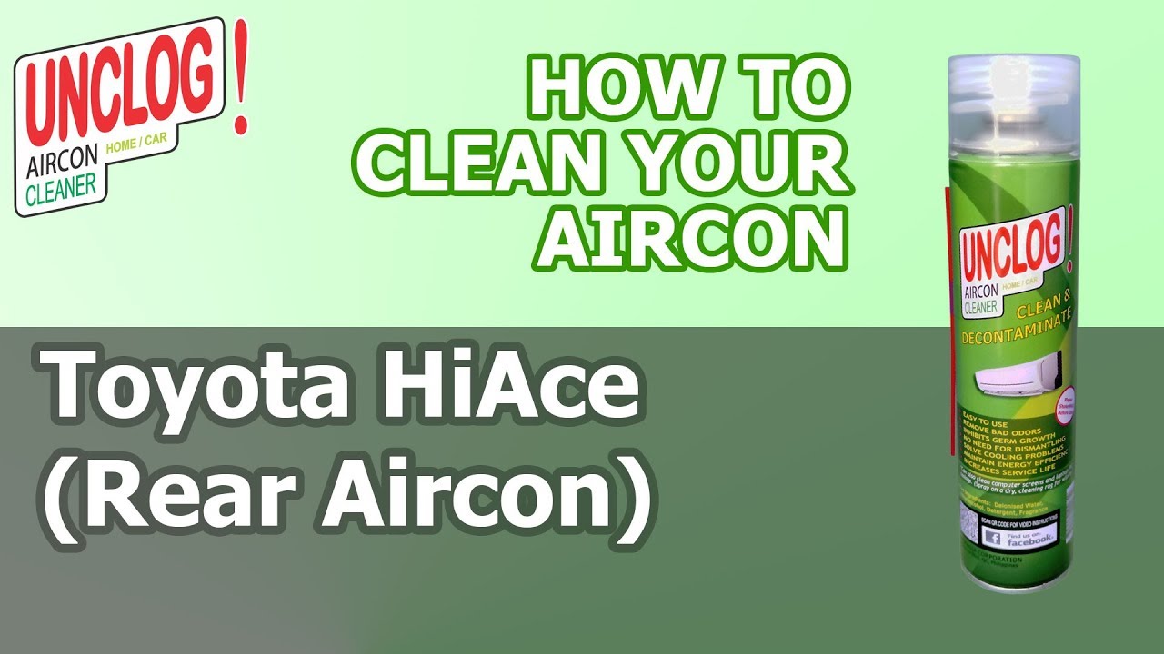 Toyota HiAce Rear Aircon Cleaning Instruction Video