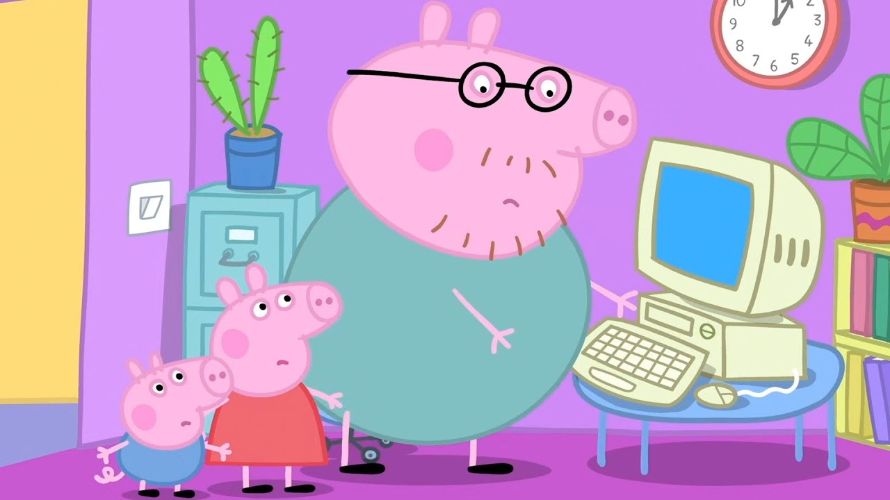 Peppa Malac | Munka otthonról | Rajzfilmek gyerekeknek