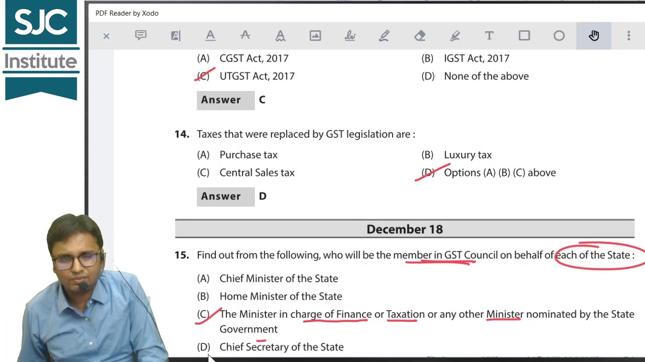 100 GST MCQs in Less than 1 Hour | Nikunj Goenka | SJC