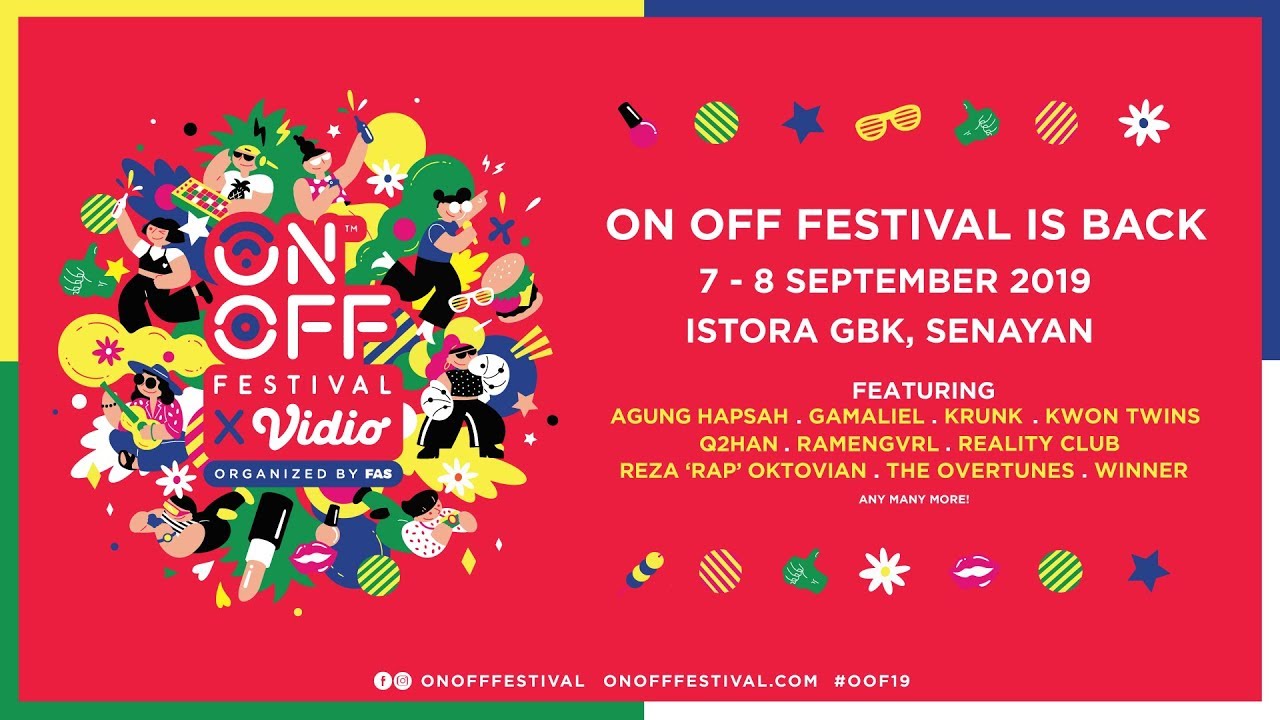 LINE UP ON OFF FESTIVAL 2019 Featuring Winner | #OOF19