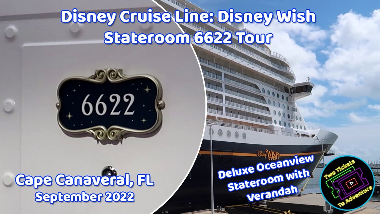 Disney Cruise Line: Disney Wish Stateroom 6622 Tour | Cape Canaveral, FL | September 2022