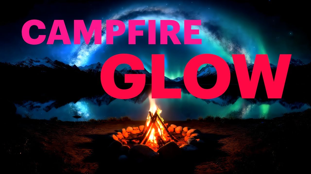 Northern Lights & Campfire Glow | 1 Hour of Mountain Calm & Focus