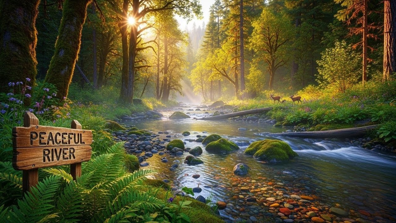 Forest River Ambience 🌿🌊 Soothing Water and Nature Sounds for Deep Sleep #2463