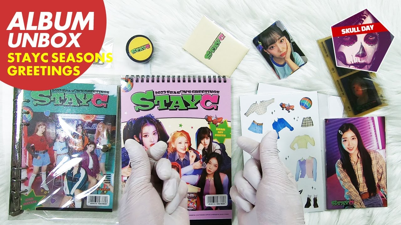 🌸UNBOXING STAYC 2023 SEASONS GREETINGS🌸Goods Album Reaction(Diary, Calendar,Photocard) 스테이씨 시즌그리팅
