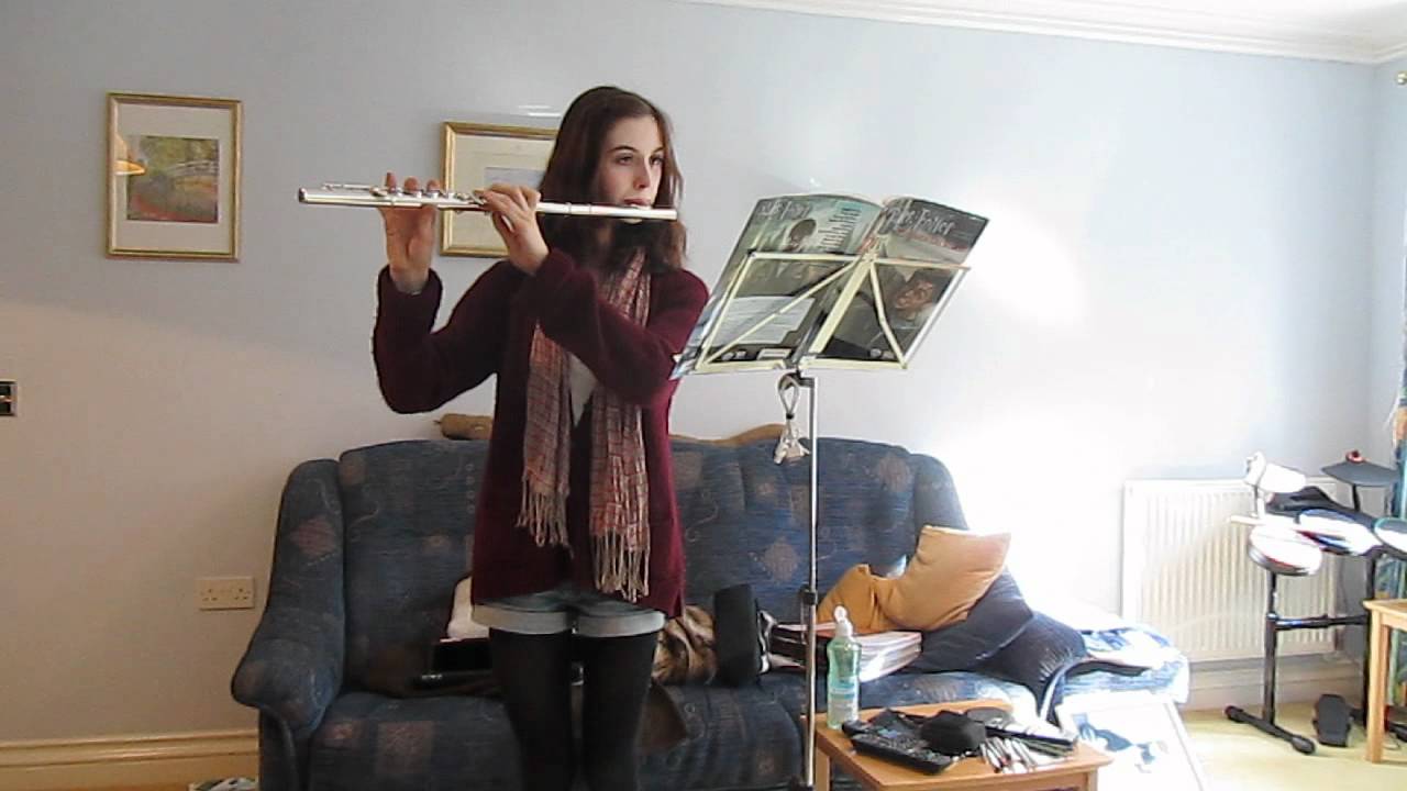 Me playing 'Fawkes the Phoenix' on flute