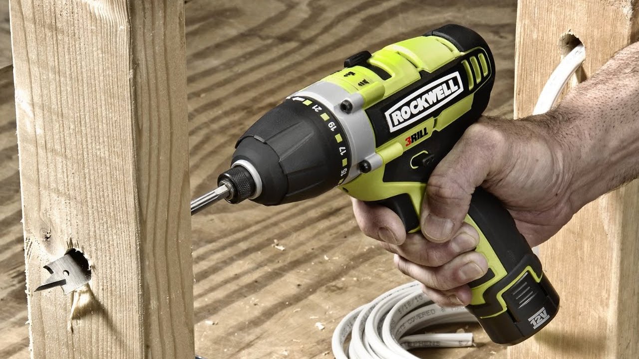 Rockwell 3RILL 12V LithiumTech Cordless 3-in-1 Impact Driver