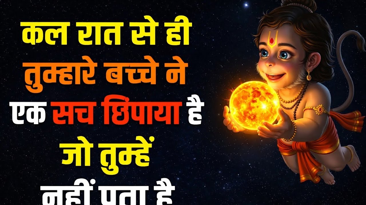 कल रात से ही तुम्हारे बच्चे ने एक सच छिपाया है जो तुम्हें  नहीं पता है||Hanuman ji ka message 💌...