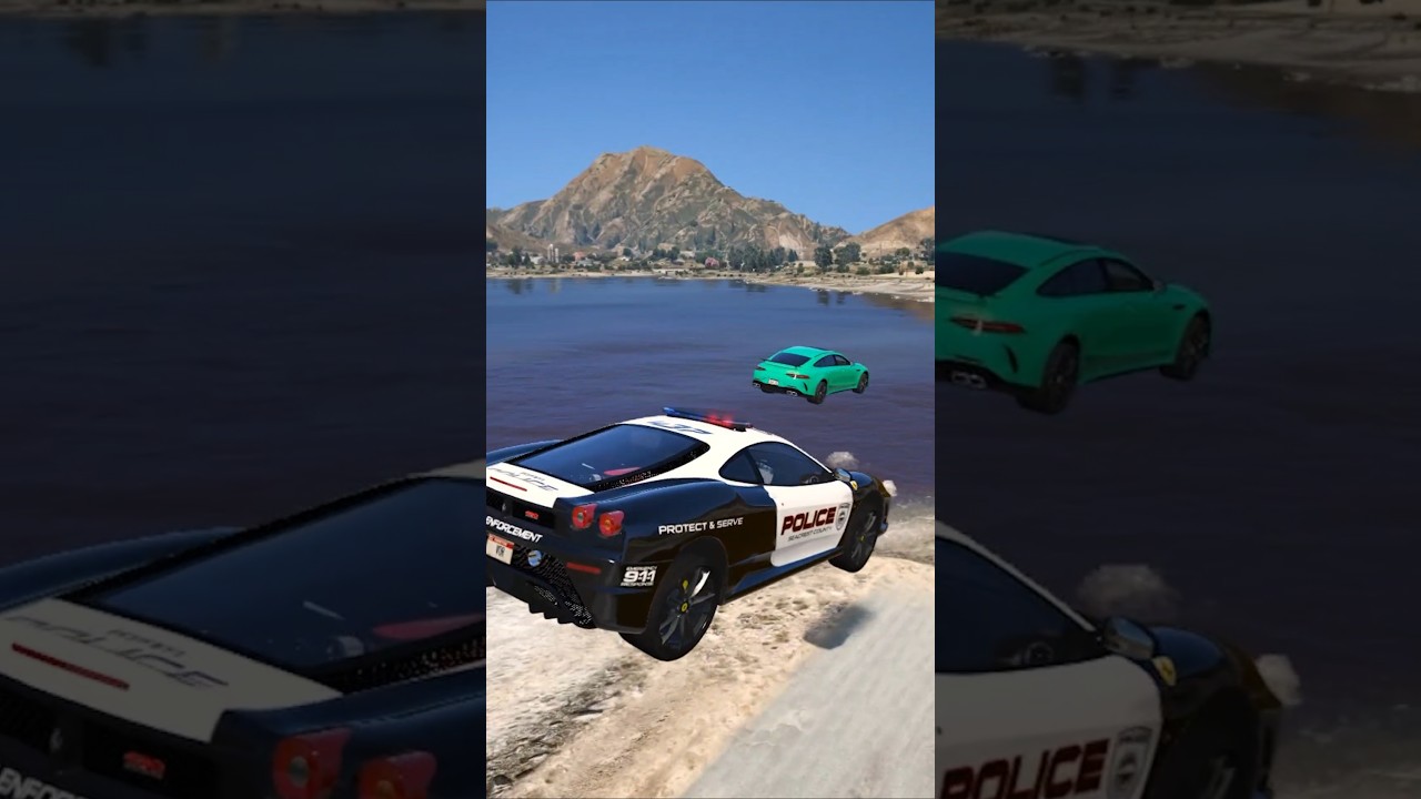 Неожиданная погоня за Mercedes GT63 #gta #погоня #gta5online