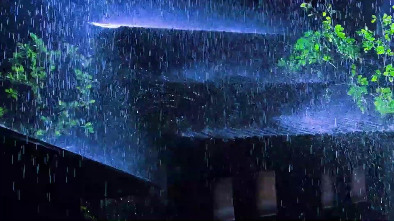 5 Minutes and You’re Sleeping! Heavy Rain with Thunder on Metal Roof for Deep Sleep Tonight