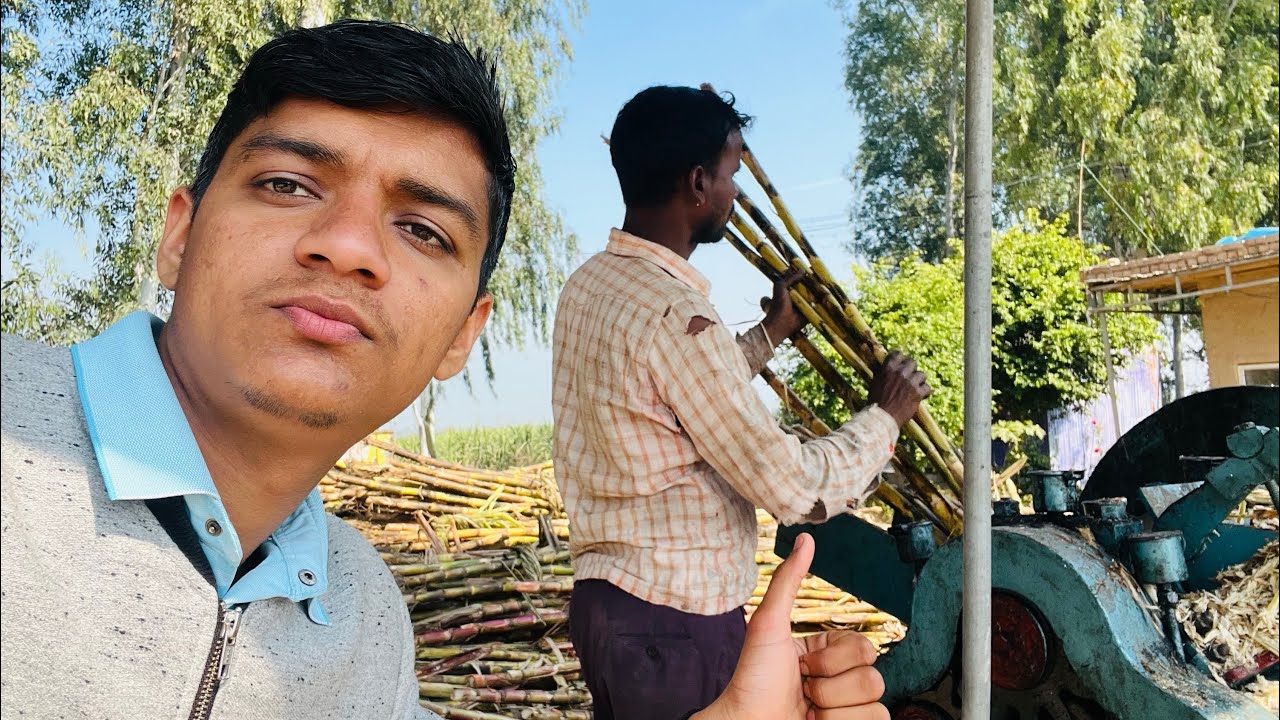 गन्नों को ले गए कोल्हू पर 😍 देखिए कैसे बनता है शुद्ध देसी गुड़| 238 vlogs