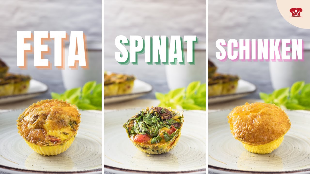 3 KETO Frühstücksmuffins Rezepte 🥚 // herzhaft, schnell, einfach und lecker
