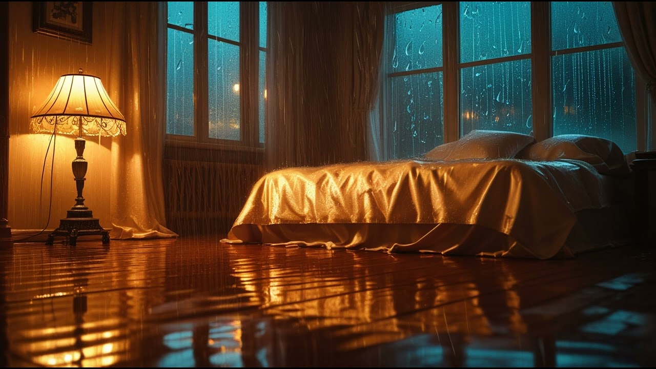 SOOTHING Piano Melodies & Soft Rain for Relaxation