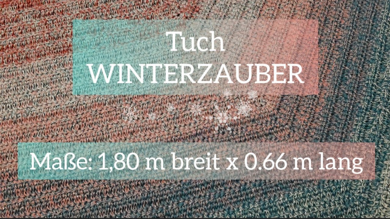 TUCH ⭐️WINTERZAUBER⭐️| PATTERN NO. 72 | HÄKELANLEITUNG | GARNMANUFAKTUR 💜 🧶 #tutorial #handmade