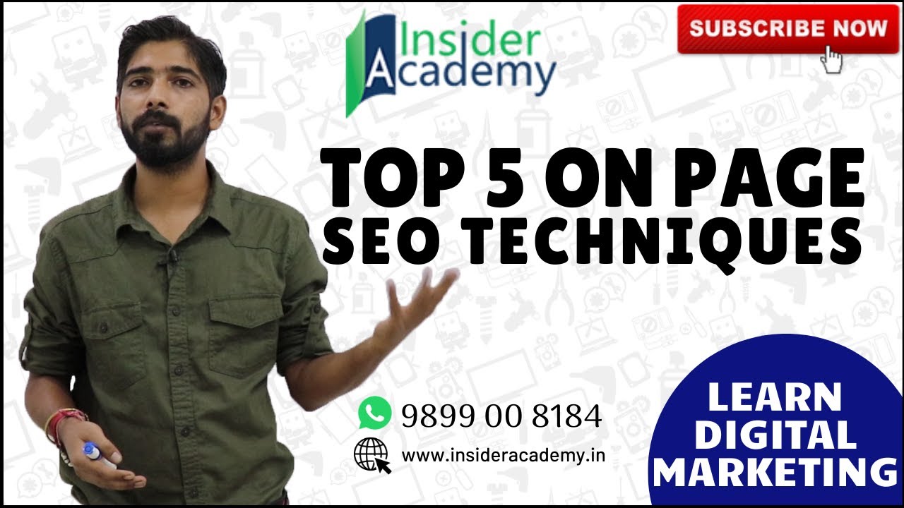 Top 5 ON Page SEO Techniques Every SEO must Know in 2019 | SEO Training Program |Call: 7838 642 142