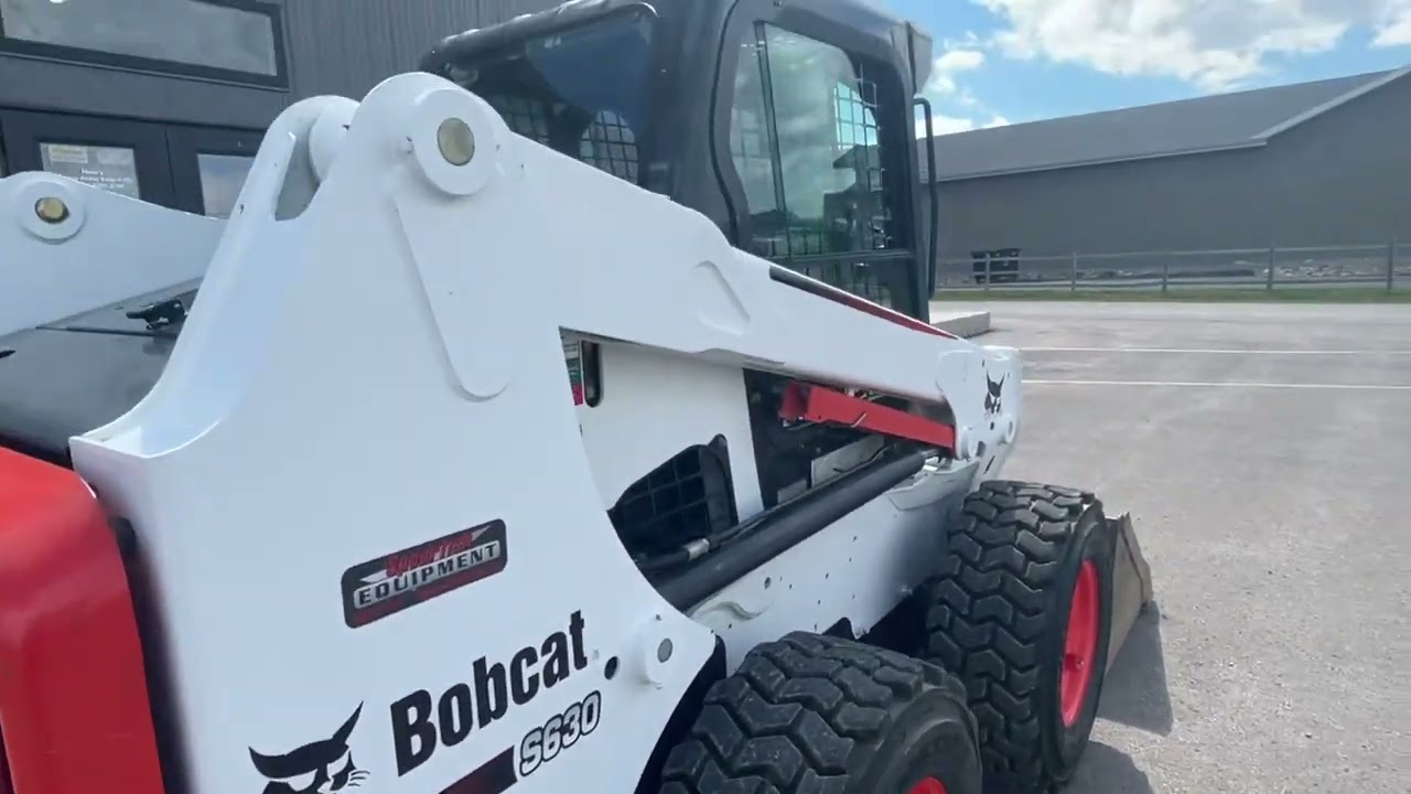 2012 Bobcat S630 skid steer loader walk around at Spearfish Equipment.