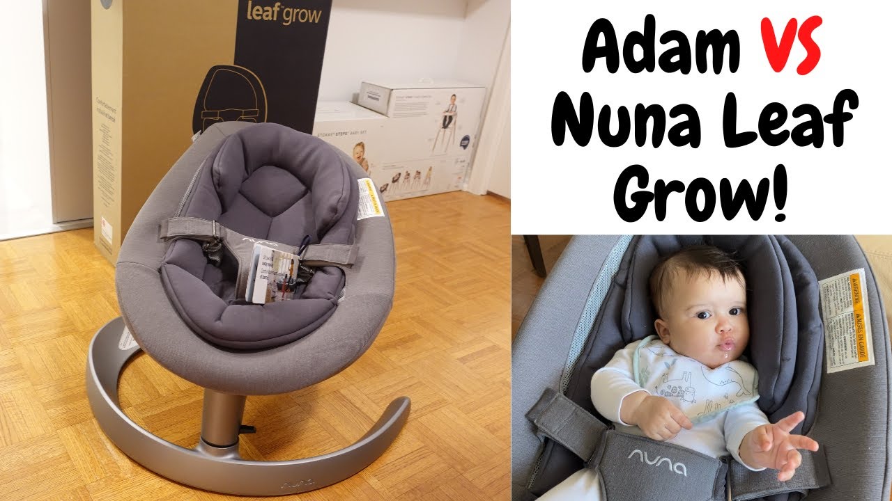 Adam tries out his Nuna Leaf Grow swing!
