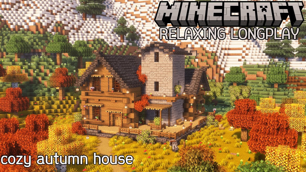 Cozy Autumn House - Minecraft Relaxing Longplay (No Commentary) (#13)
