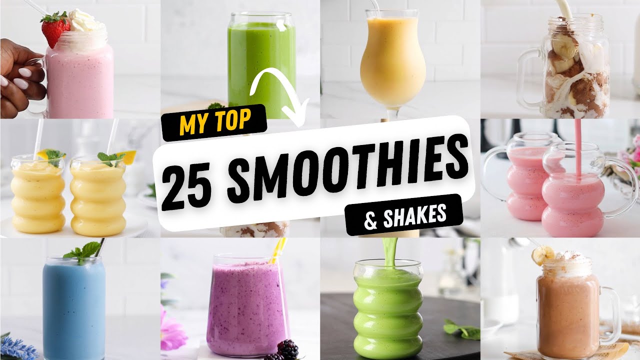 25 SMOOTHIE VIDEO COMPILATION : SMOTHIE // SHAKES // POPS