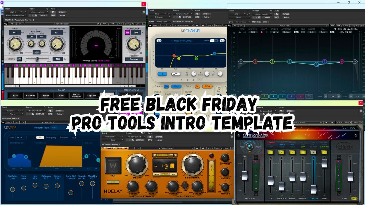 10 MUST-Have Waves Plugins For Beginners + Free Pro Tools Template #blackfriday  #protools #waves