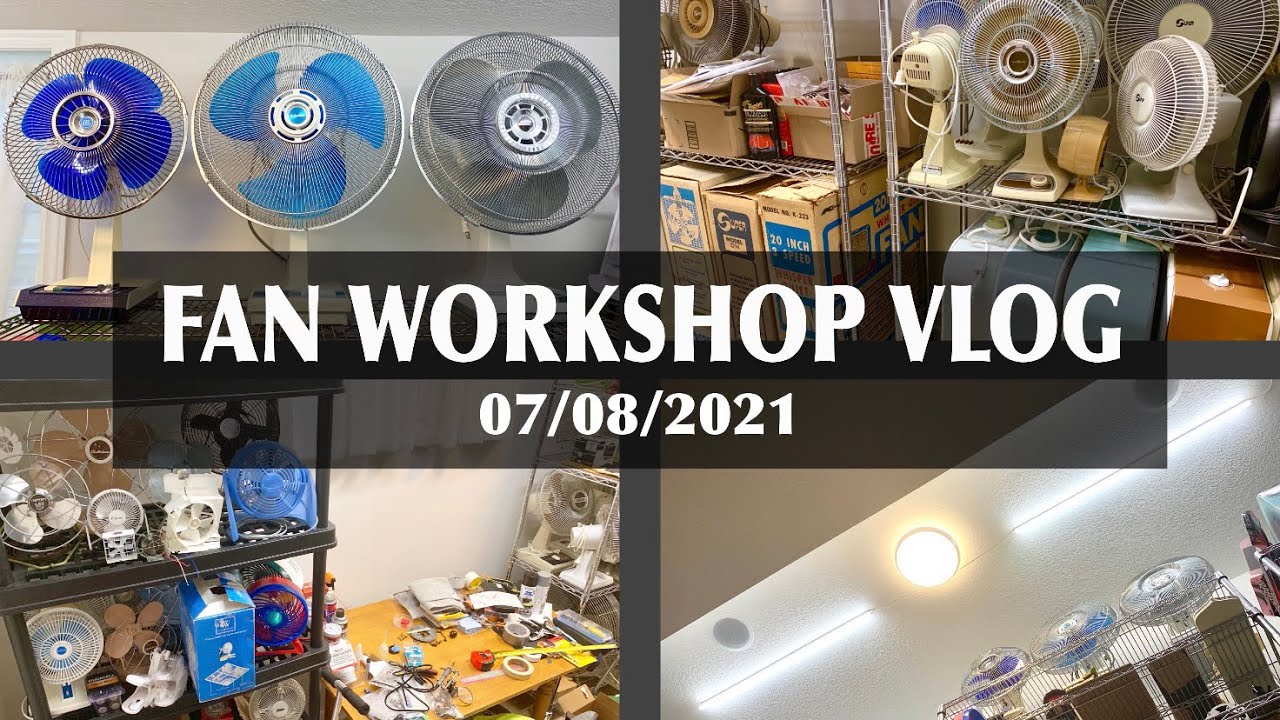 VLOG - Fan Workshop Rework, New Lights & Shelf | 07/08/2021